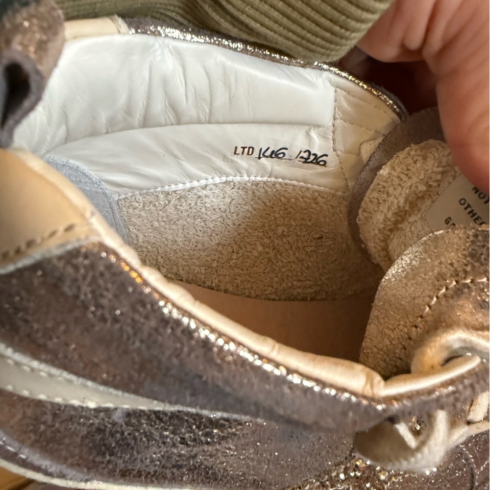Golden Goose Midstar Private Grey Gold Creme Brule' Sneakers - Picture 8 of 15